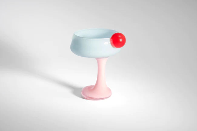 Bon Bon Cocktail with a Twist - Grapefruit, Blue Jelly & Milky Rose