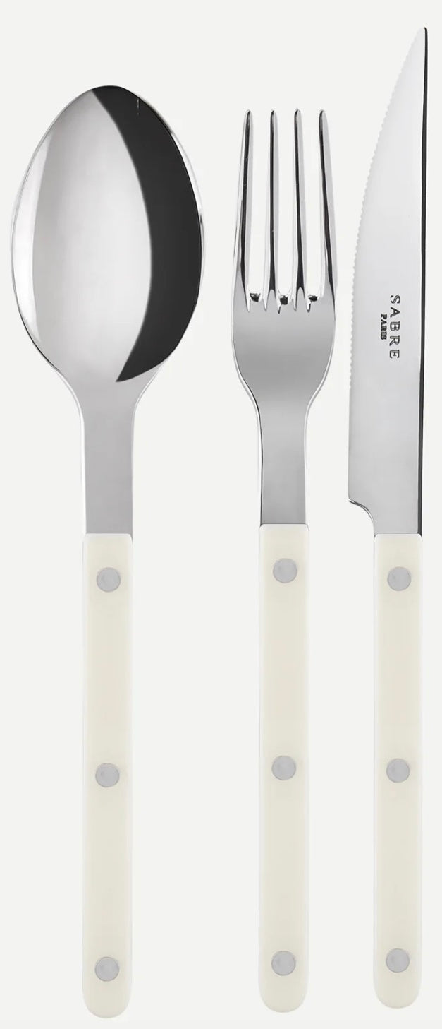 Cutlery Set Bistrot Shiny / Ivory - 18 pieces