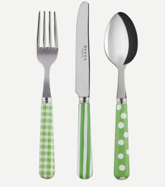 Children's cutlery / Garden Green