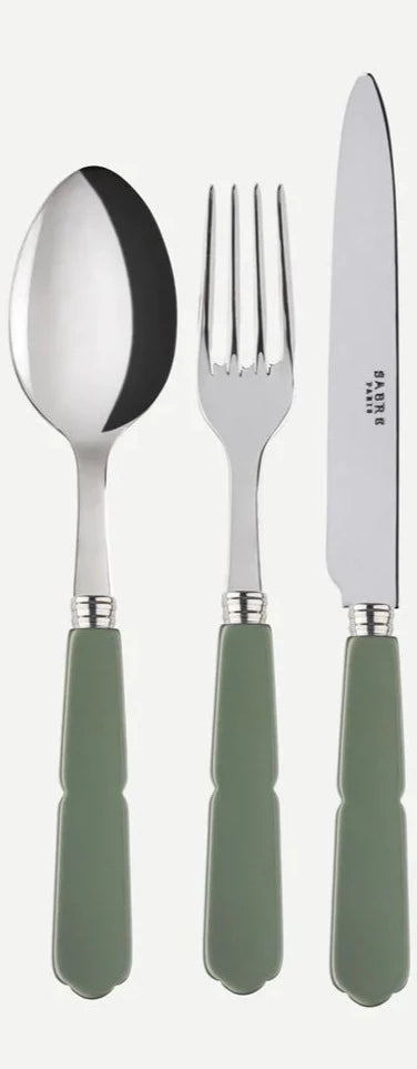 Cutlery Set Gustave / Green - 18 pieces