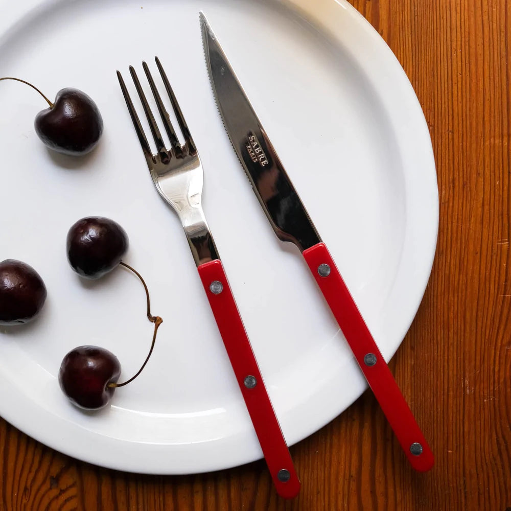 Cutlery Set Bistrot Shiny / Red - 18 pieces
