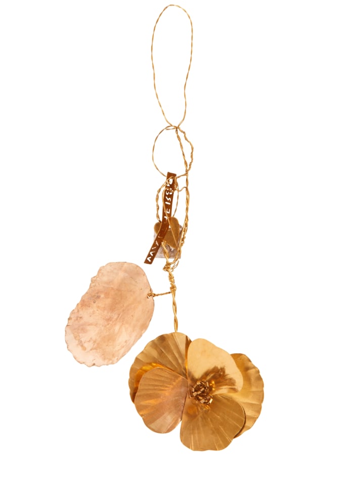 Pansy flower / Brass