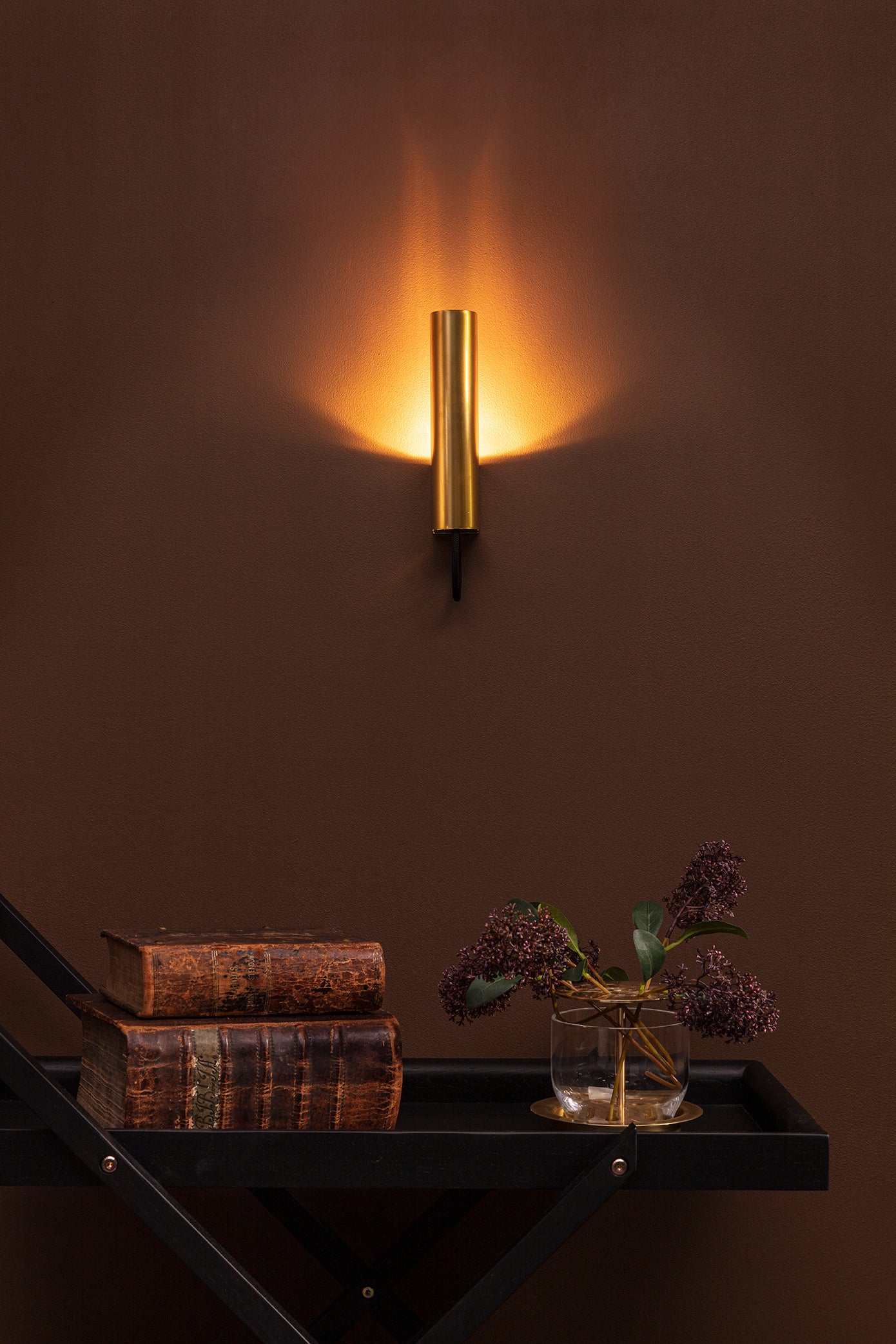 Wall lamp / Rough brass