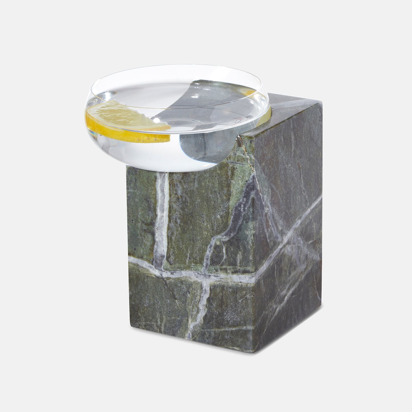 Cliffhanger / Cocktail glass - Green Marble