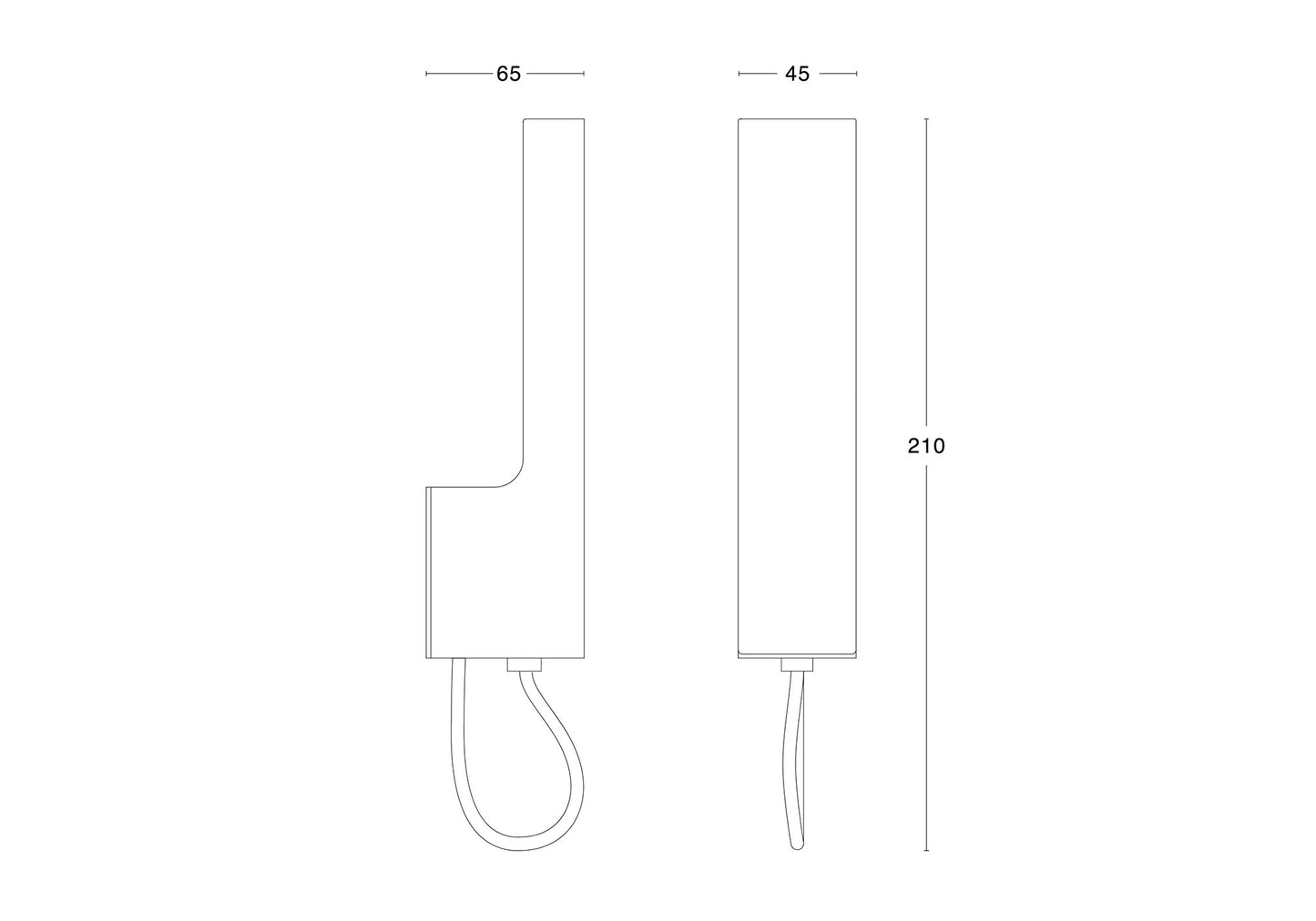 Wall lamp / White aluminium