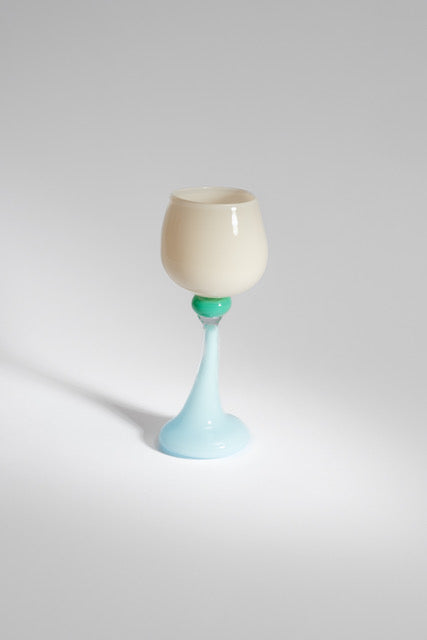 Set of 2 - Wine Glass / The Goblet - Coconut, Spearmint & Blue Jelly