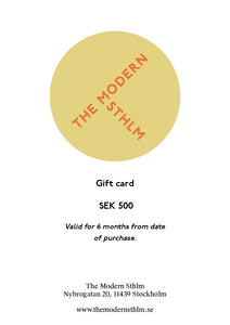 Gift card / The Modern Sthlm