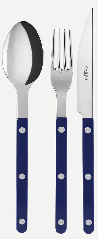 Cutlery Set Bistrot Shiny / Navy blue - 18 pieces