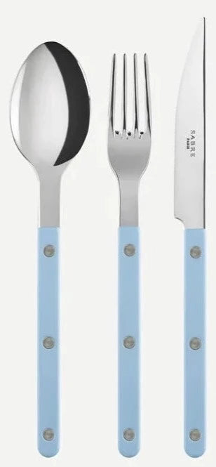Cutlery Set Bistrot Shiny / Pastel blue - 18 pieces