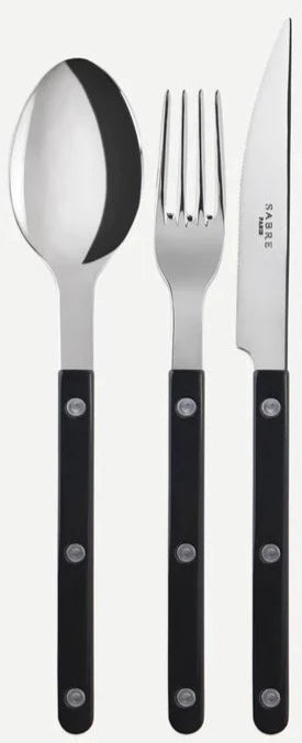 Cutlery Set Bistrot Shiny / Black - 18 pieces