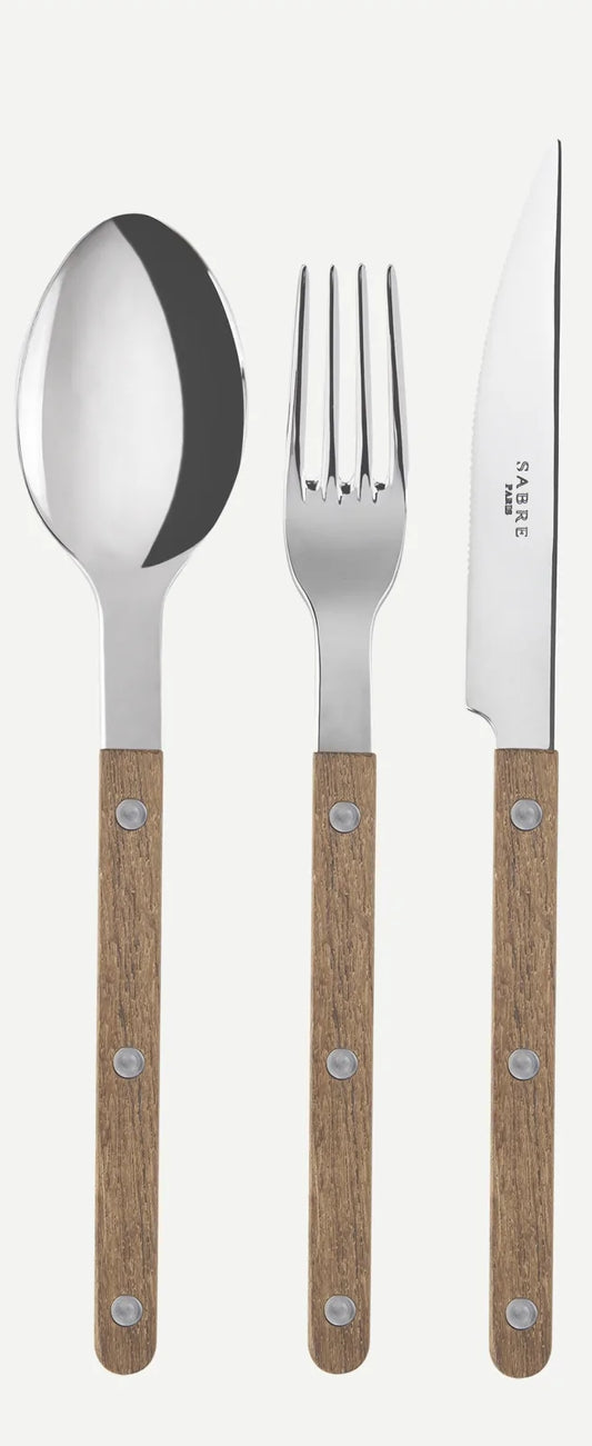 Cutlery Set Bistrot Vintage / Teak - 18 pieces
