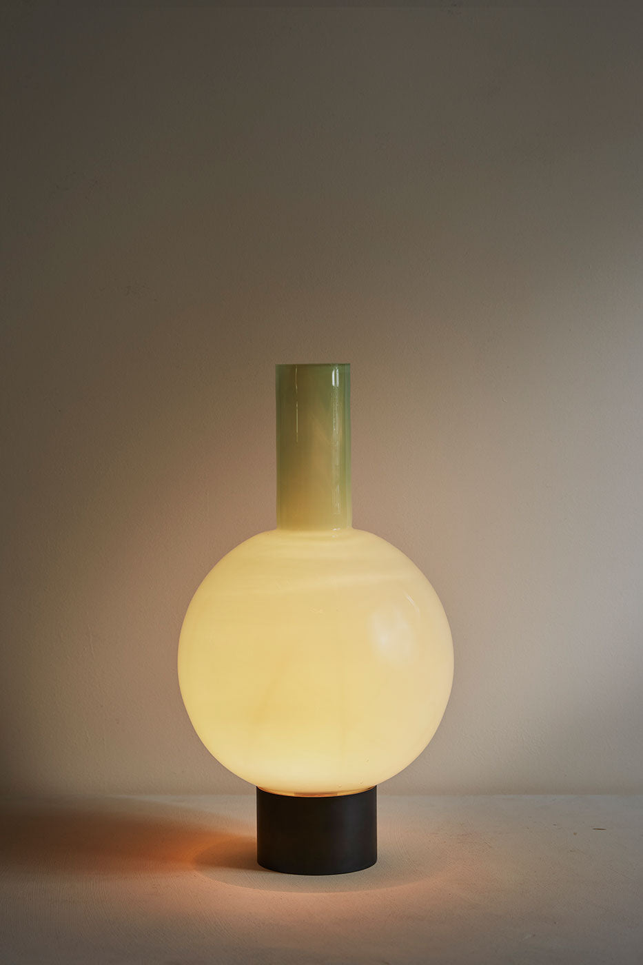 Table Lamp / Glass Puritan / Dusty Green