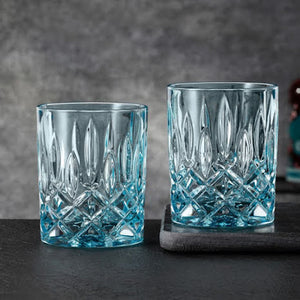 Crystal Glass - Aqua - set of 2