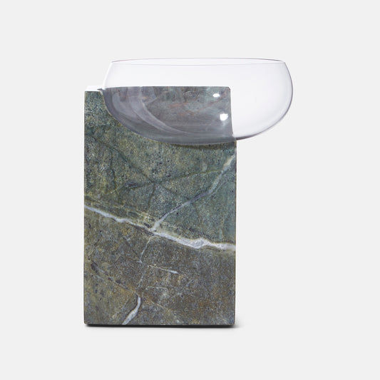 Cliffhanger / Cocktail glass - Green Marble