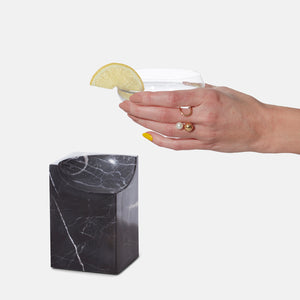 Cliffhanger / Cocktail glass - Black Marble