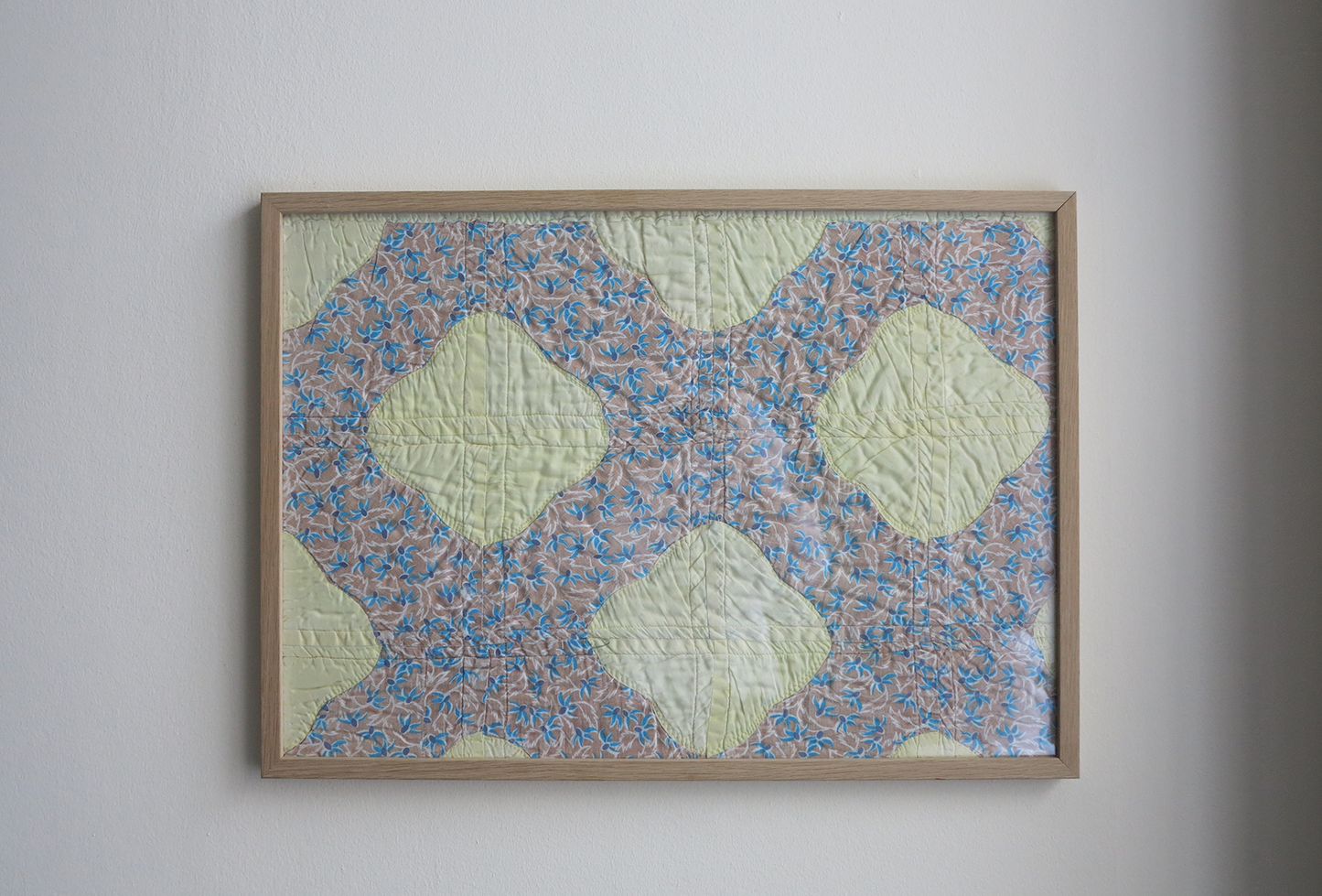 Framed Vintage Quilt / Cloud